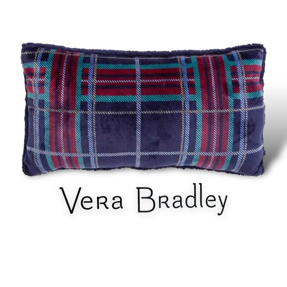 Vera Bradley Other - Plaid Throw Pillow Vera Bradley Fleece Lumbar Support Hypoallergenic Fill